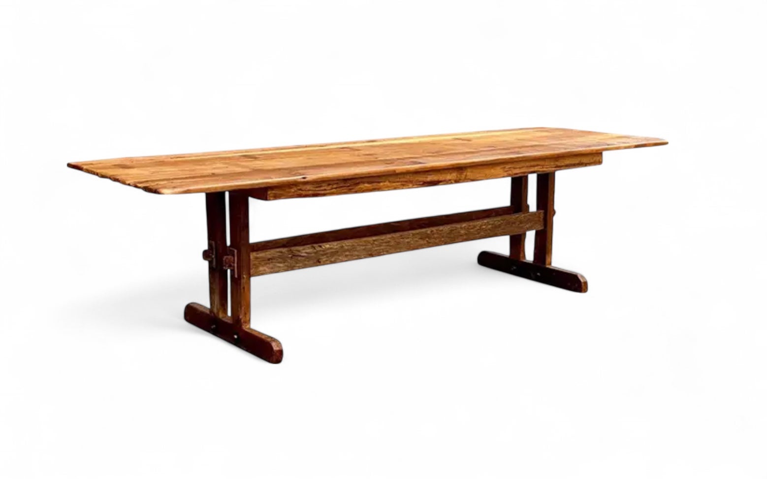 Farmhouse Trestle Table – Reclaimed Barn Wood | A R C H A I C