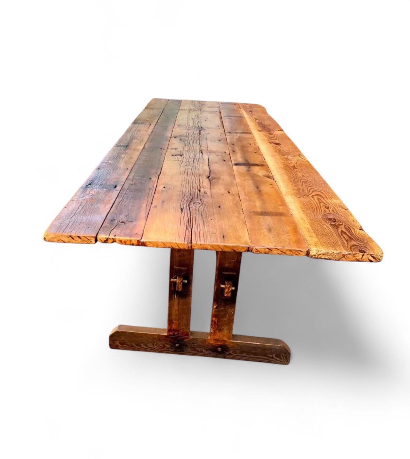 Farmhouse Trestle Table – Reclaimed Barn Wood | A R C H A I C